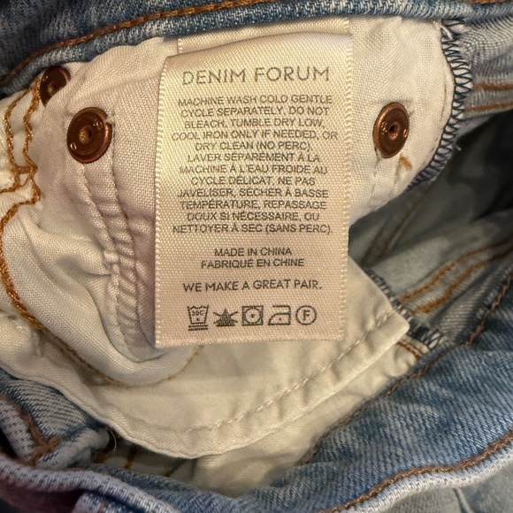 Denim Forum The Arlo Hi-Rise Straight Jean Blue 31906 - Picture 14 of 15